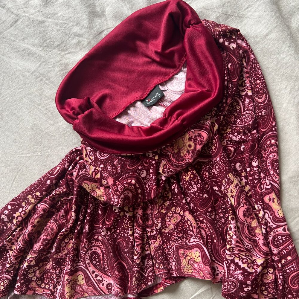 Vintage Y2K Paisley Stretchy Skirt
